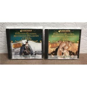 Lot of 2 The Works of J.S. Bach: The Christmas Classical Masterpiece Collection